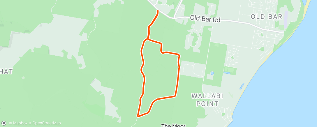 Mapa de la actividad (Morning Trail Run. 6am training run turned into 9am hike #timeonfeet)