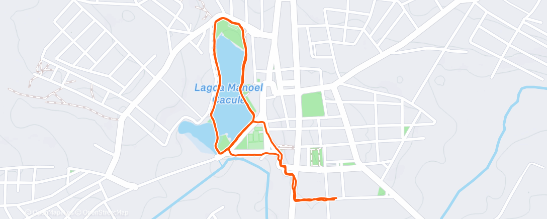 Map of the activity, Morning Walk