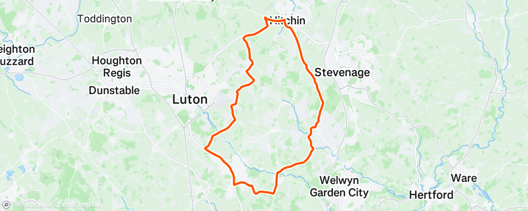 Map of the activity, Morning Ride
