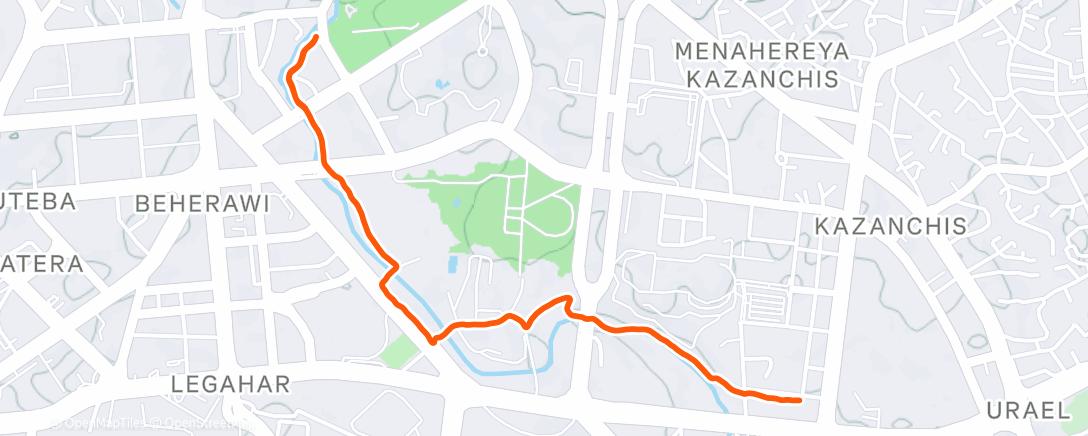 Mapa de la actividad (Balade Addis ☀️)