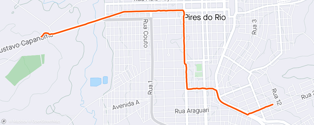 「Caminhada + trotinho(21 de 21)desafio concluído」活動的地圖