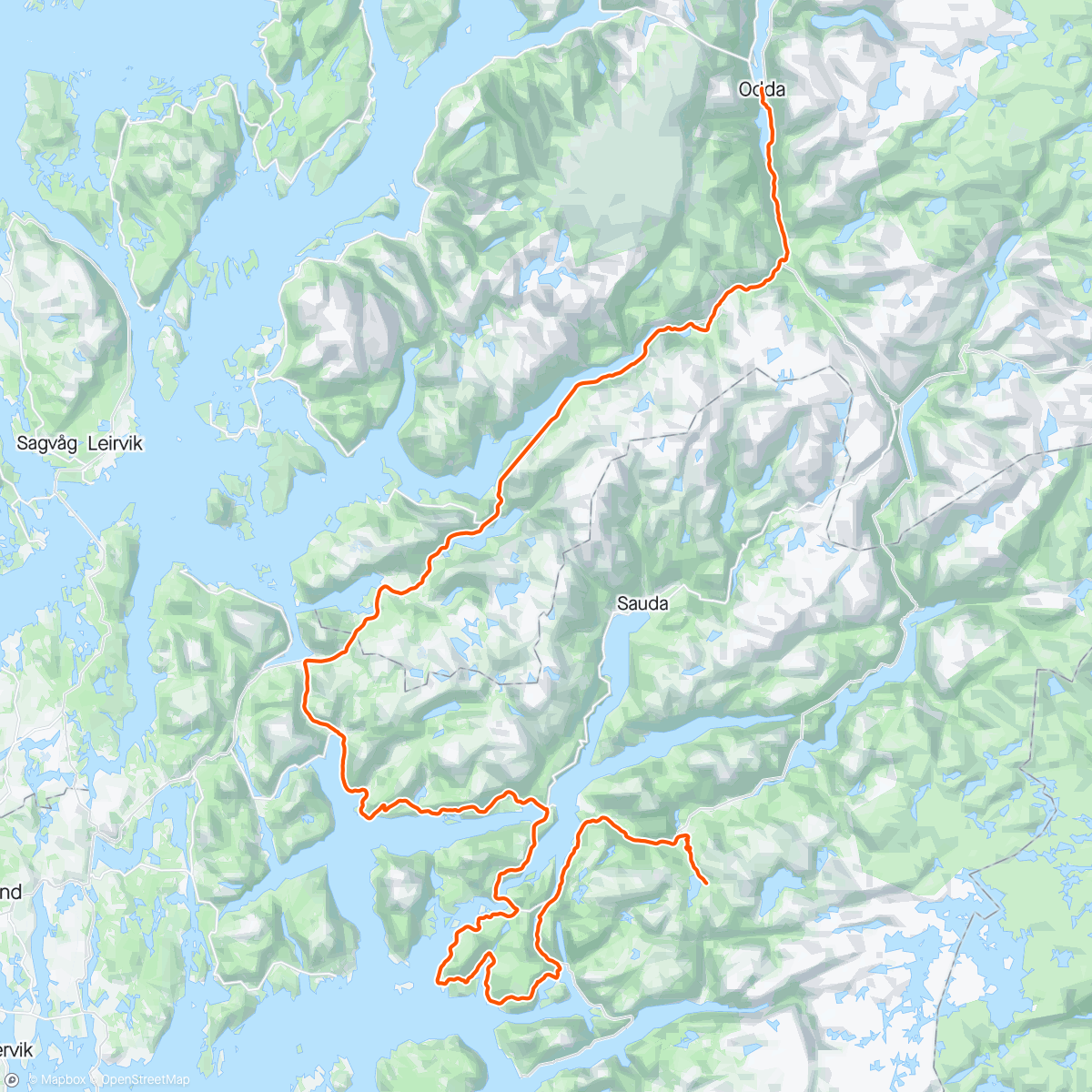 Map of the activity, Tour of Norway - 2