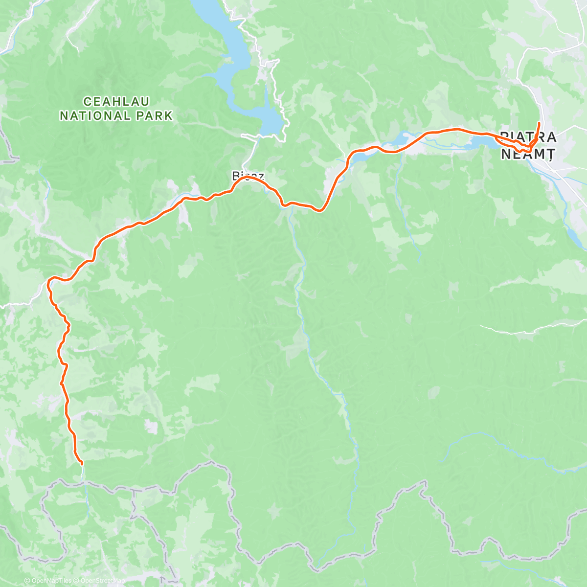 Map of the activity, Șugău