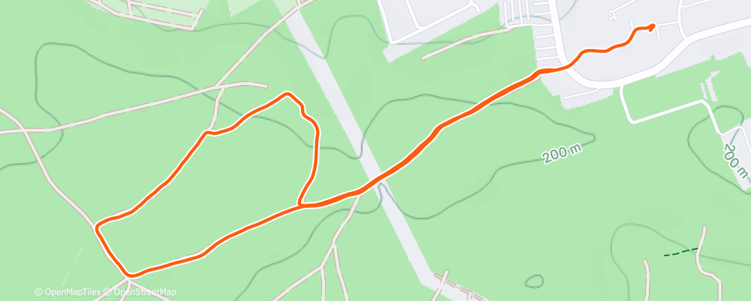 Карта физической активности (Morning Trail Run)