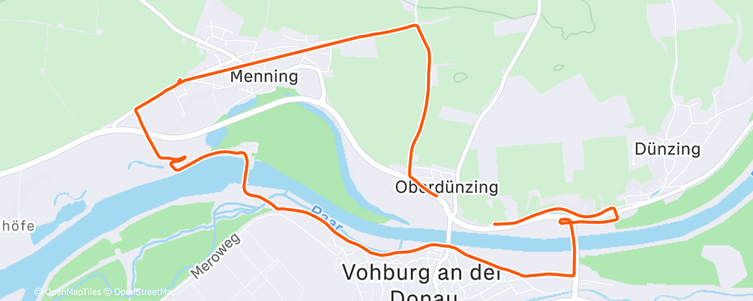 Карта физической активности (Lauf am Nachmittag)