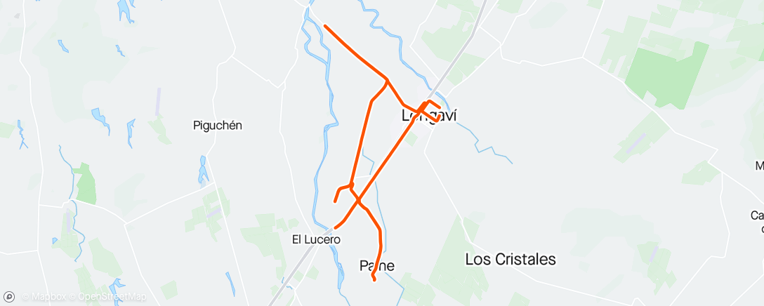 「Vuelta ciclística por la tarde」活動的地圖