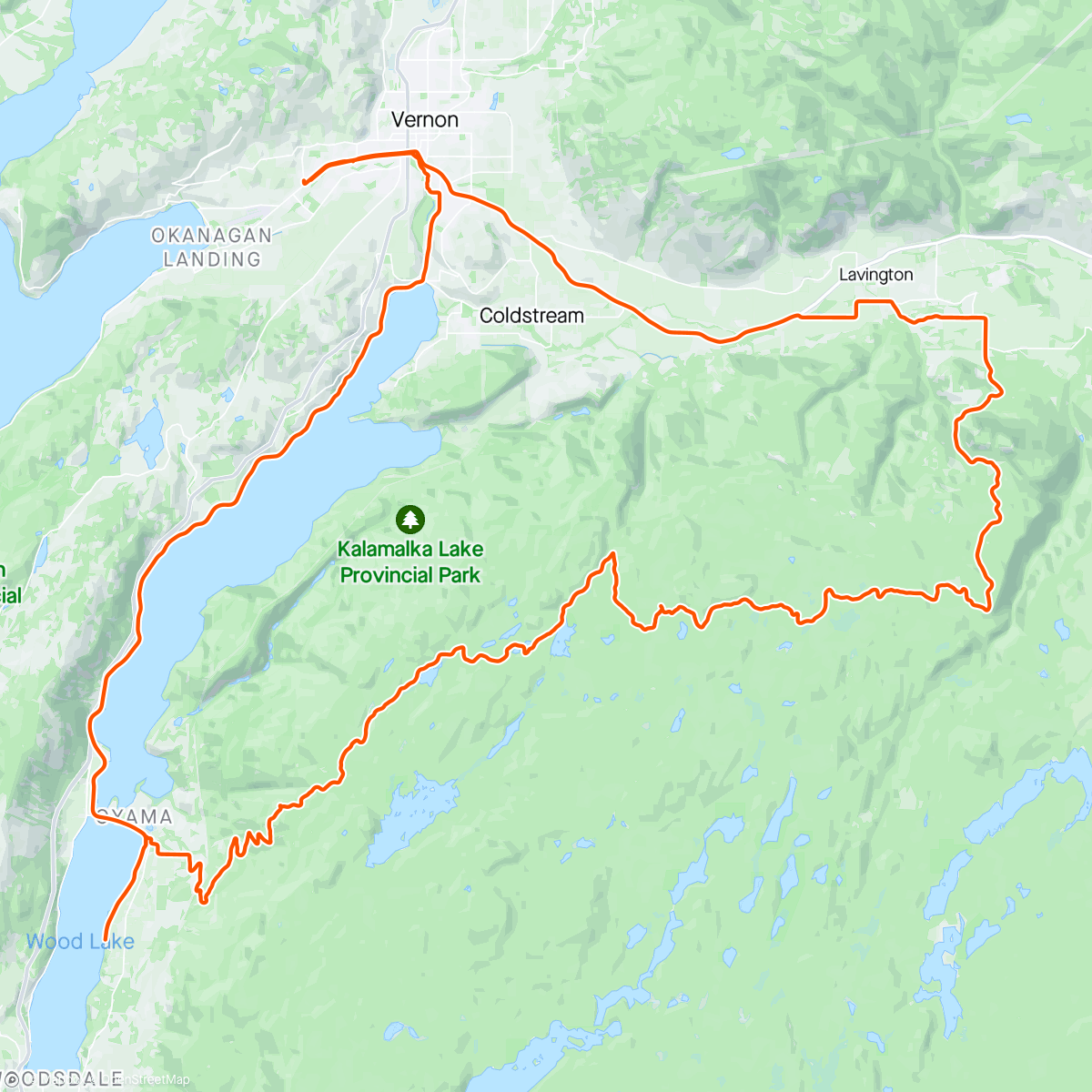 Map of the activity, gravel recon