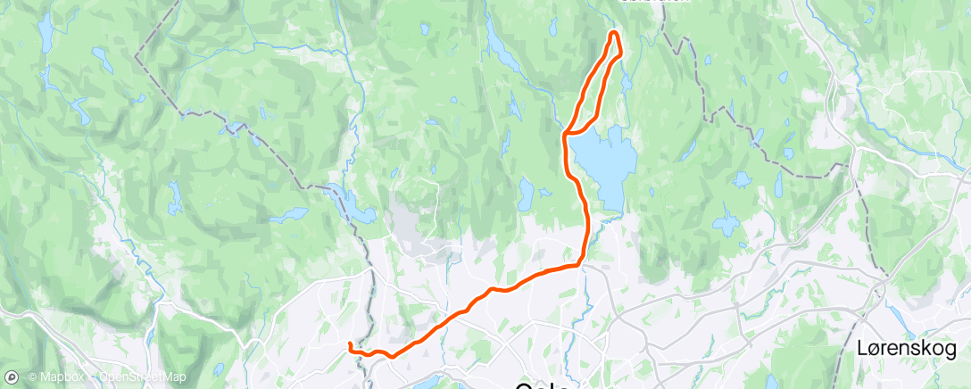Map of the activity, Maridalen x 2