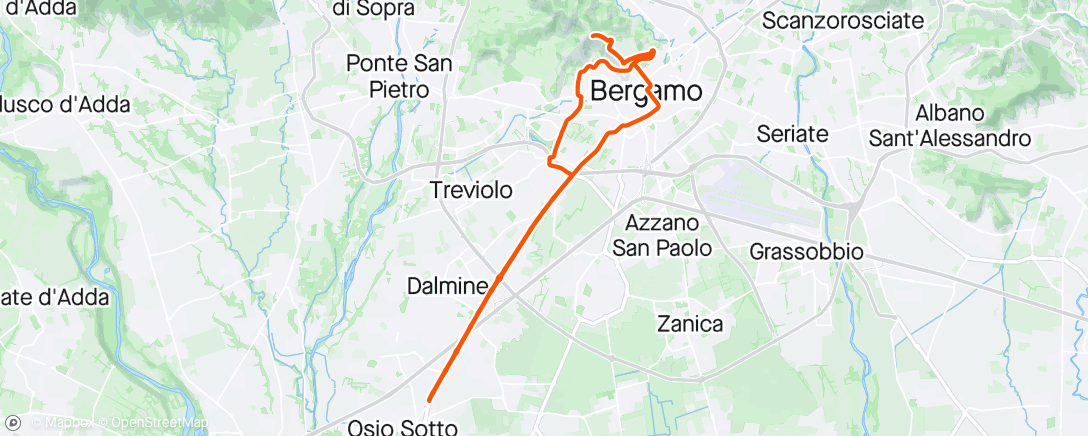 Map of the activity, Early morning Ride