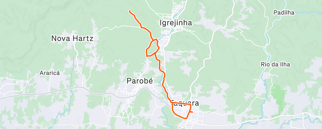 Карта физической активности (Pedalada de mountain bike matinal)