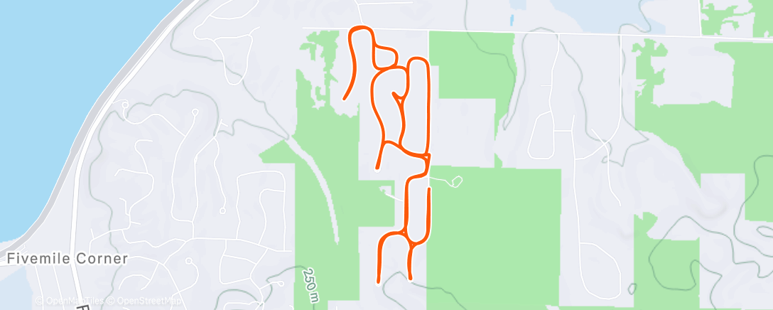 Карта физической активности (Afternoon Run)