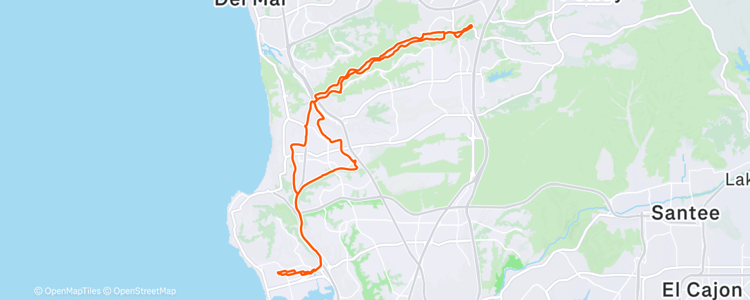 Карта физической активности (Morning Ride)