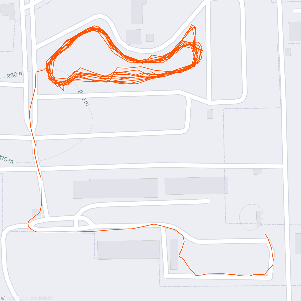 Map of the activity, Morning Run Day 20 of 30
