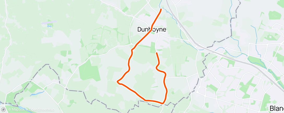 Map of the activity, Dunboyne 10k national champs