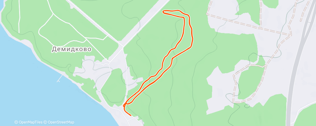 Map of the activity, Северный лыжный заезд (после обеда)