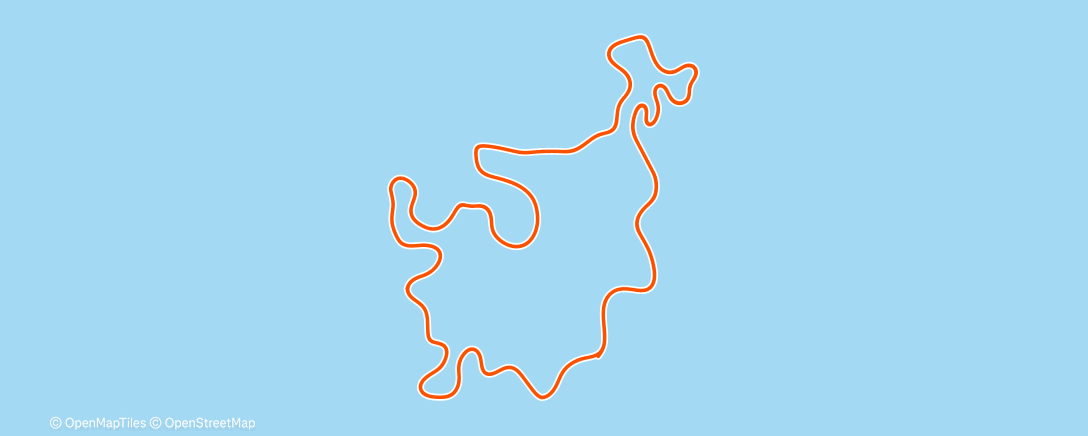 Map of the activity, MyWhoosh - Aerobic 12's #1