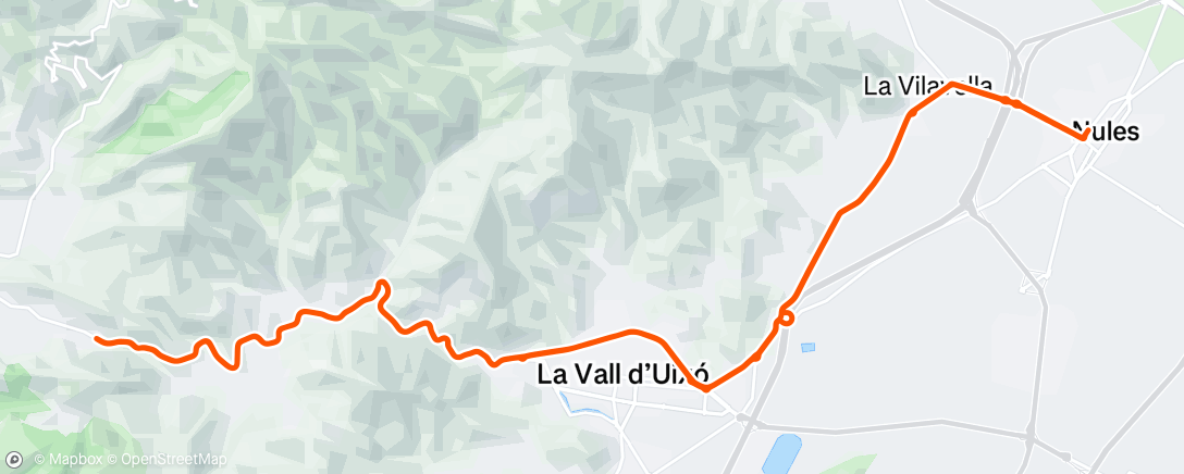 Map of the activity, Afternoon Ride