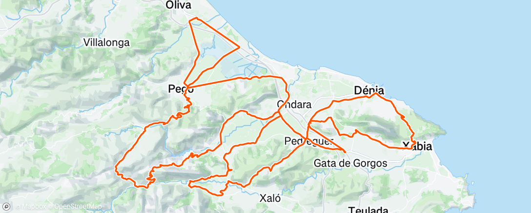 Map of the activity, Morning Ride
