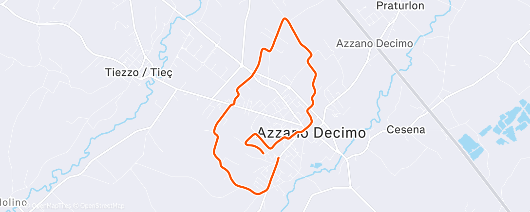 Карта физической активности (Corsa mattutina)