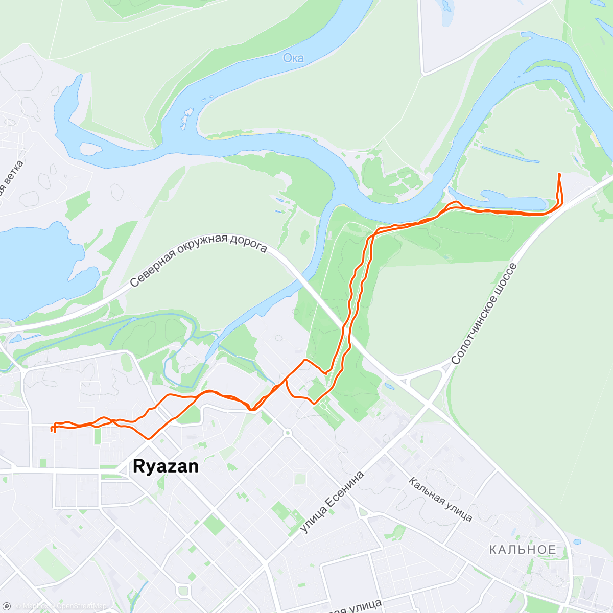 Map of the activity, Morning Run