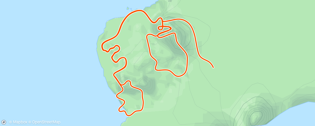 Map of the activity, Zwift - Calorie Crush in Watopia