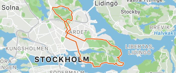 Karta över rutten