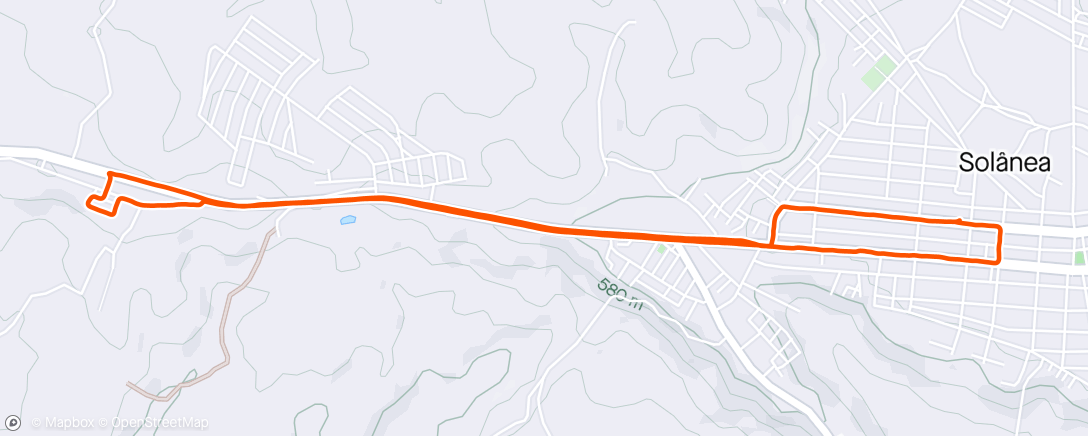 Map of the activity, Treino de quinta feira
