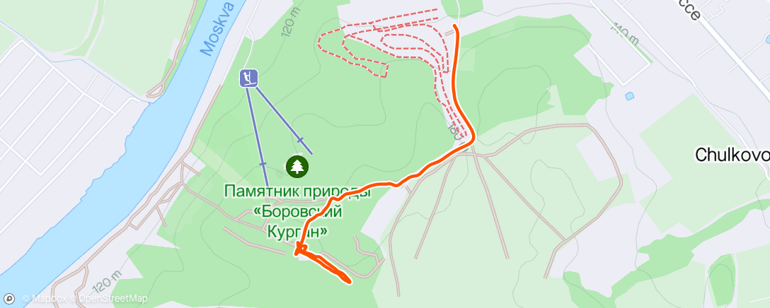 Mapa da atividade, Горный велозаезд (после обеда)