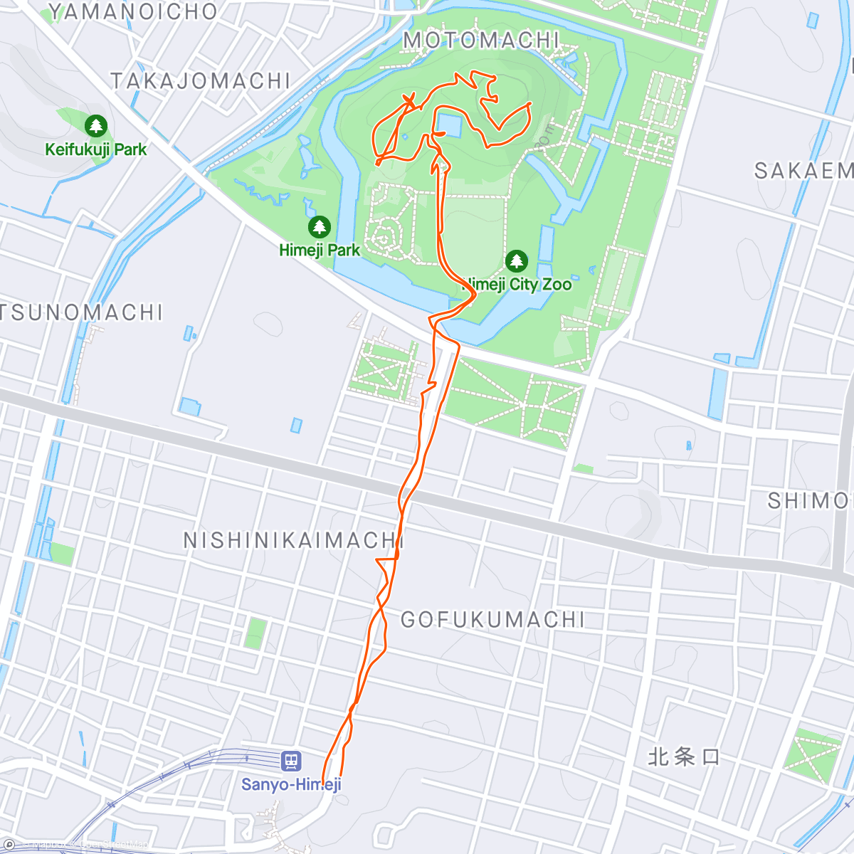 Karte der Aktivität „Himeji Castle”