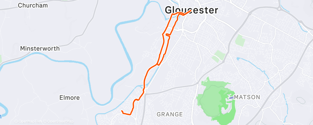 Map of the activity, Evening bimble and chat to Lofty