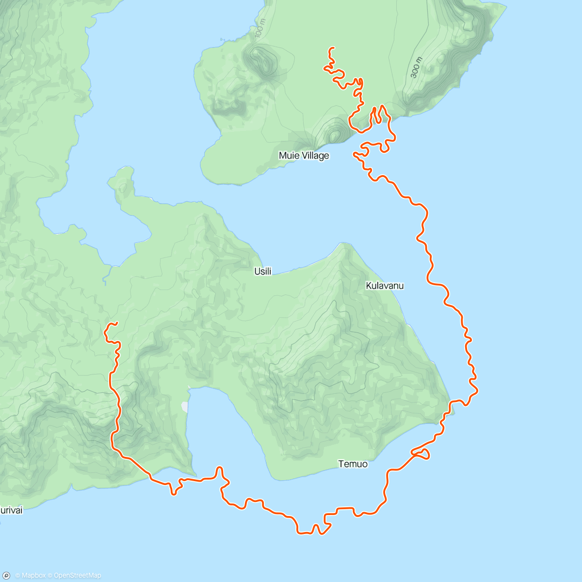 Карта физической активности (Zwift - Canopies and Coastlines in Watopia)