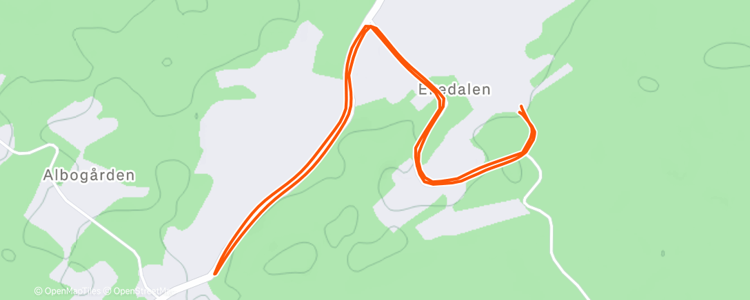 Map of the activity, Morning Run