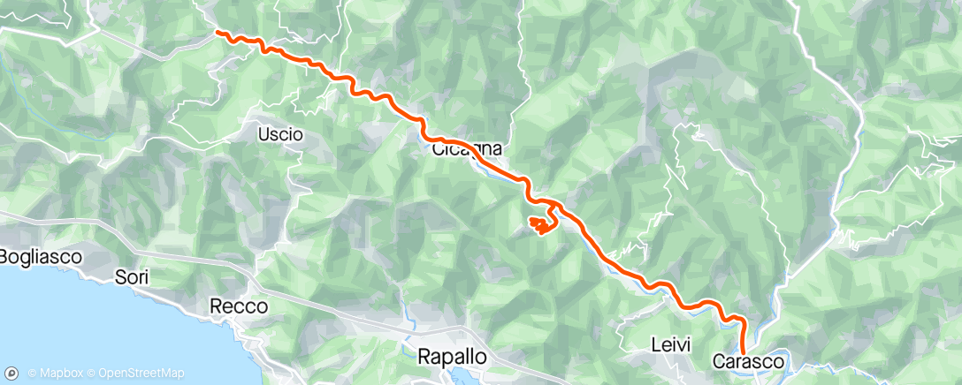 Mapa da atividade, 30/04/2024 Coreglia Ligure, Liguria, Italy