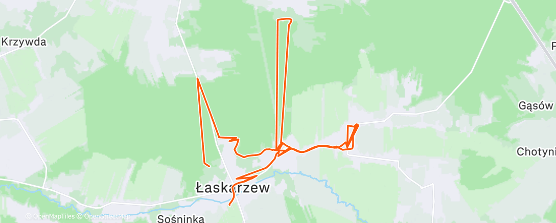 Map of the activity, Afternoon Mountain Bike Ride