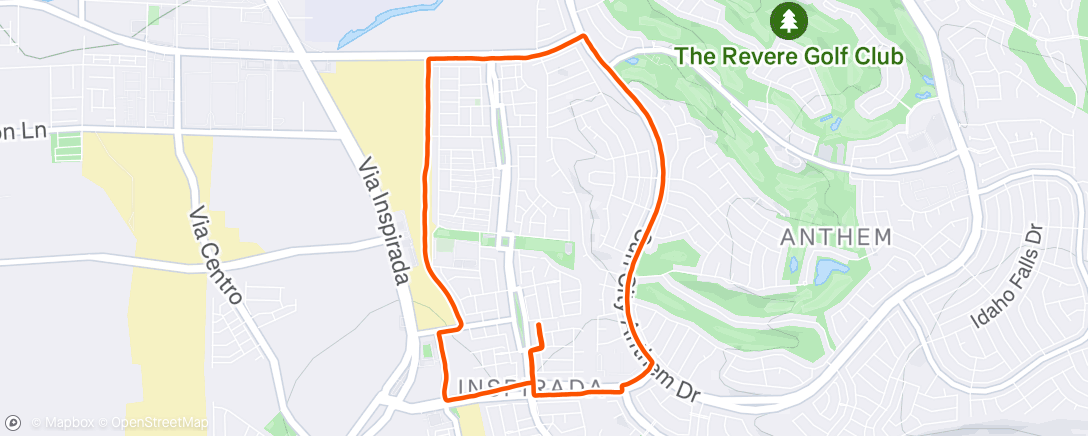 Map of the activity, Henderson