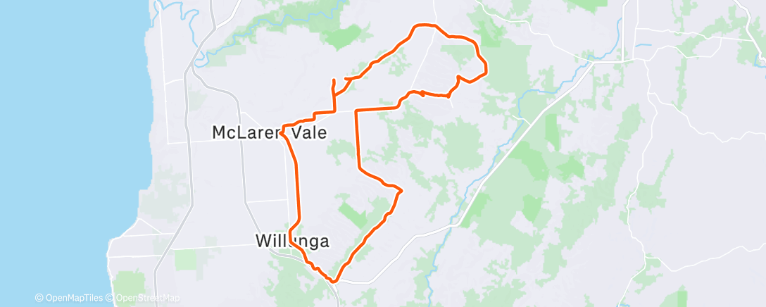 Mappa dell'attività Afternoon Ride