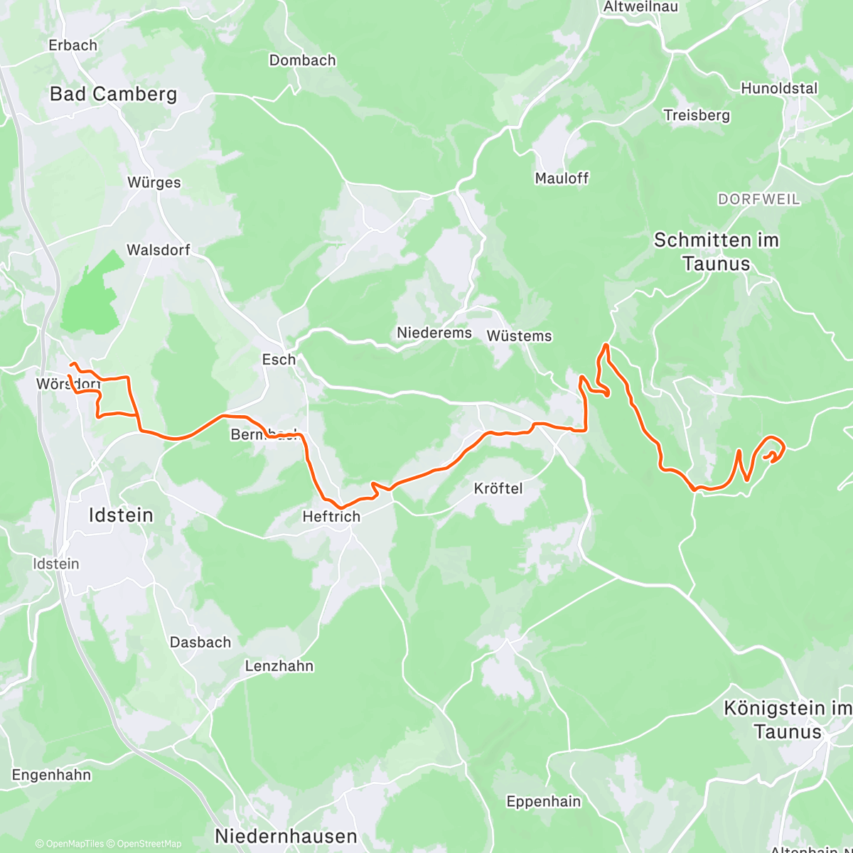 Map of the activity, TT Xmas Höhenmeter Battle 2025