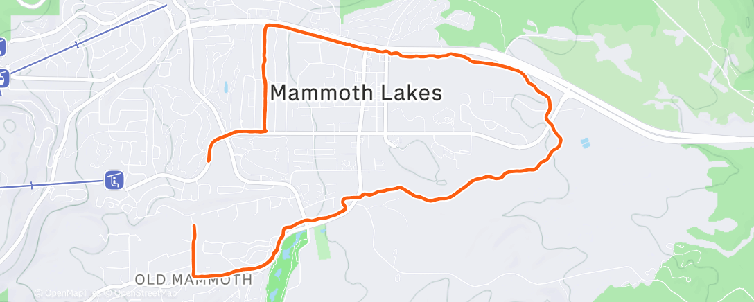 Map of the activity, Morning Run