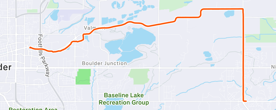 Карта физической активности (Morning Ride)