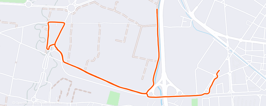 Map of the activity, Carrera a la hora del almuerzo