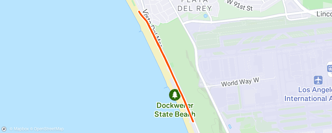 Map of the activity, Morning Run