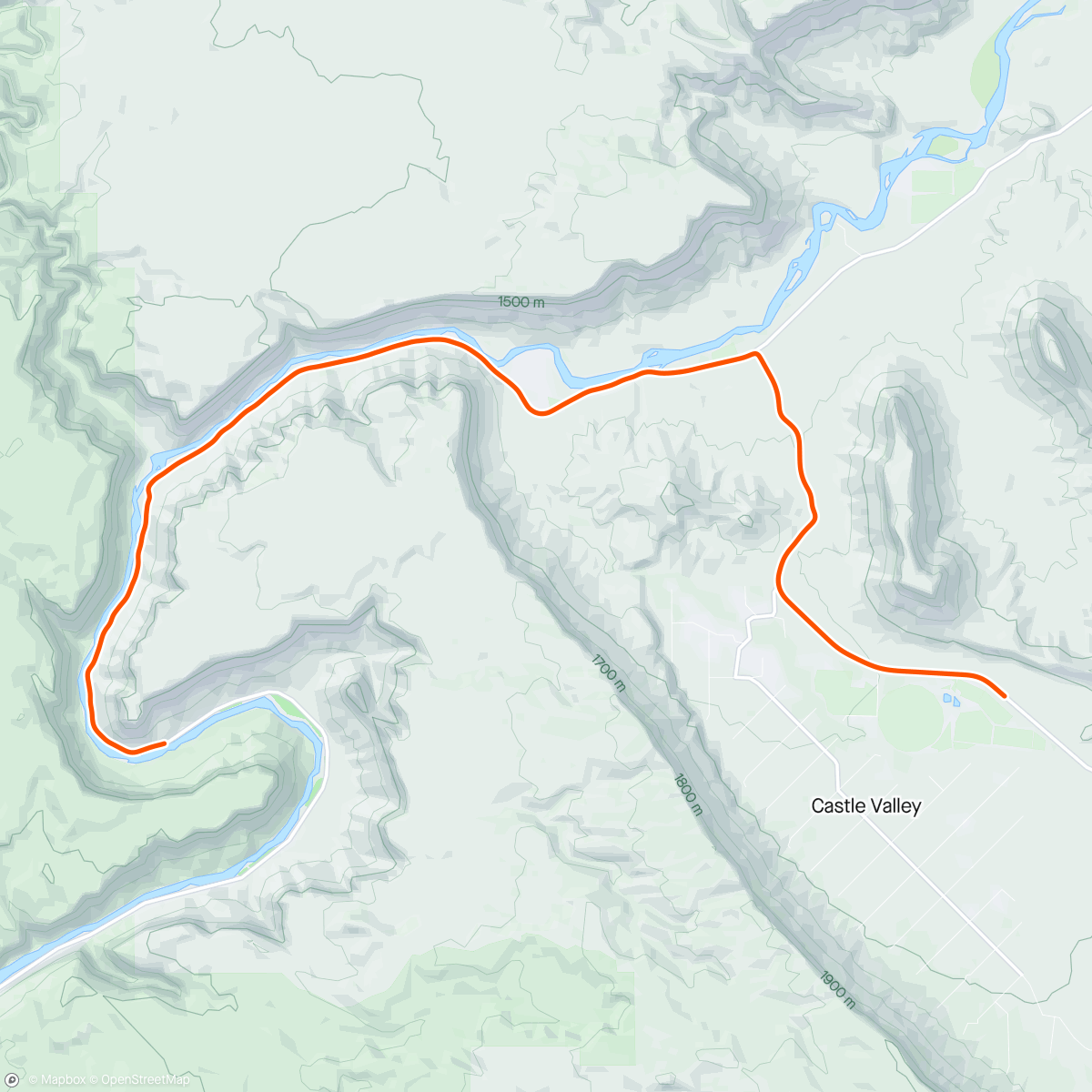 Map of the activity, ROUVY - Colorado River | UTAH | USA