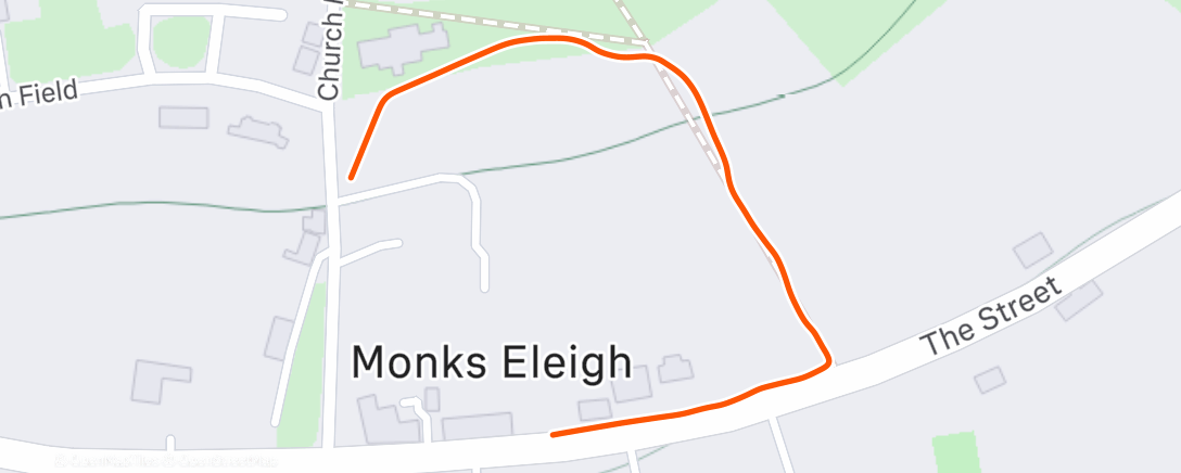 Map of the activity, Lunch Walk