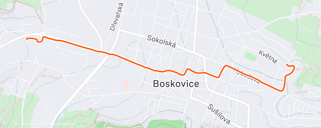 Карта физической активности (Night Walk)