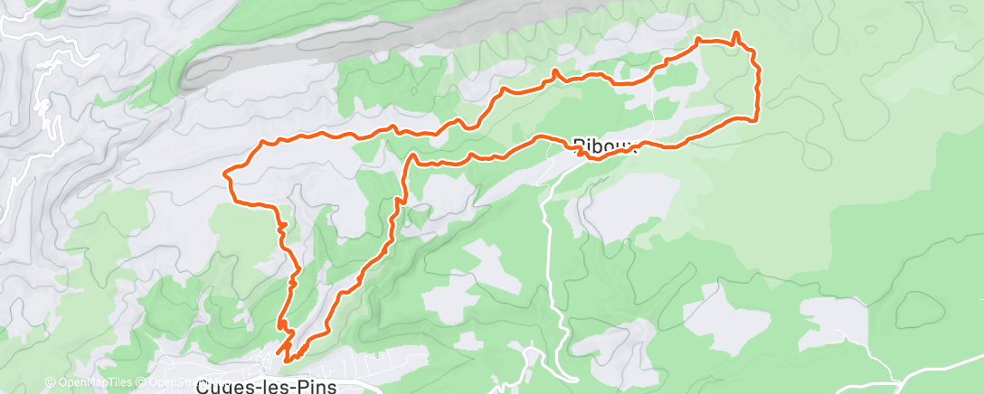 Map of the activity, Sainte Baume 😍