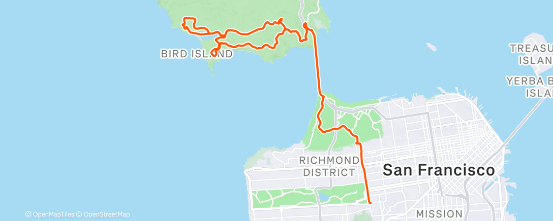 Map of the activity, Morning Ride