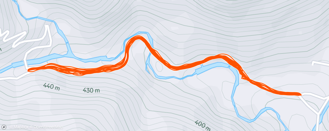 Map of the activity, 午後のランニング