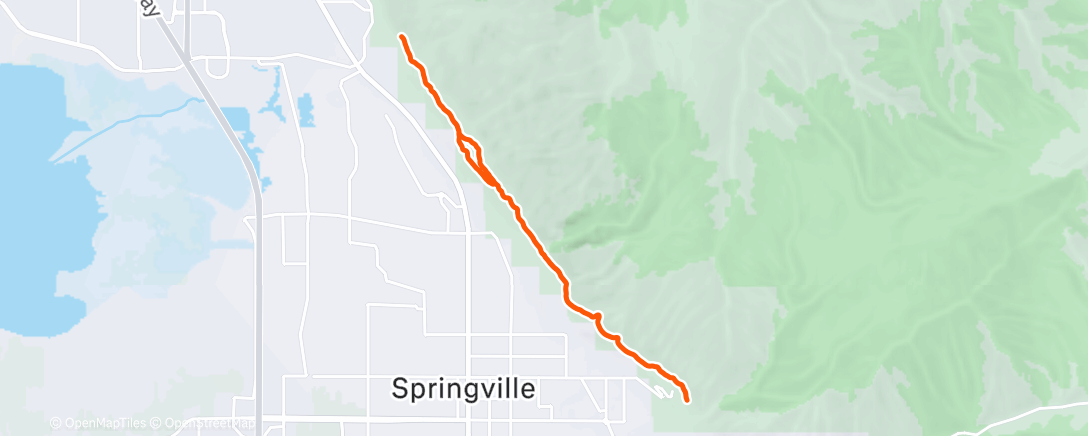 Map of the activity, Morning Trail Run