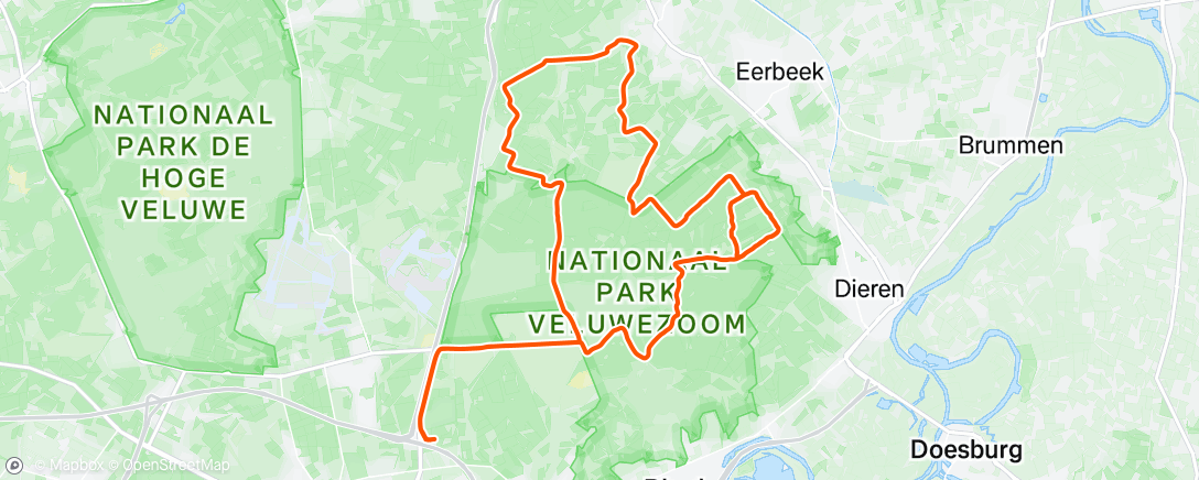 Map of the activity, Schaatsend naar en zwemmen op de route 🧊❄️