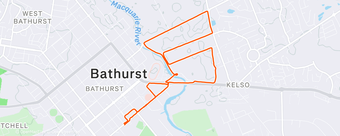 Map of the activity, Sunday